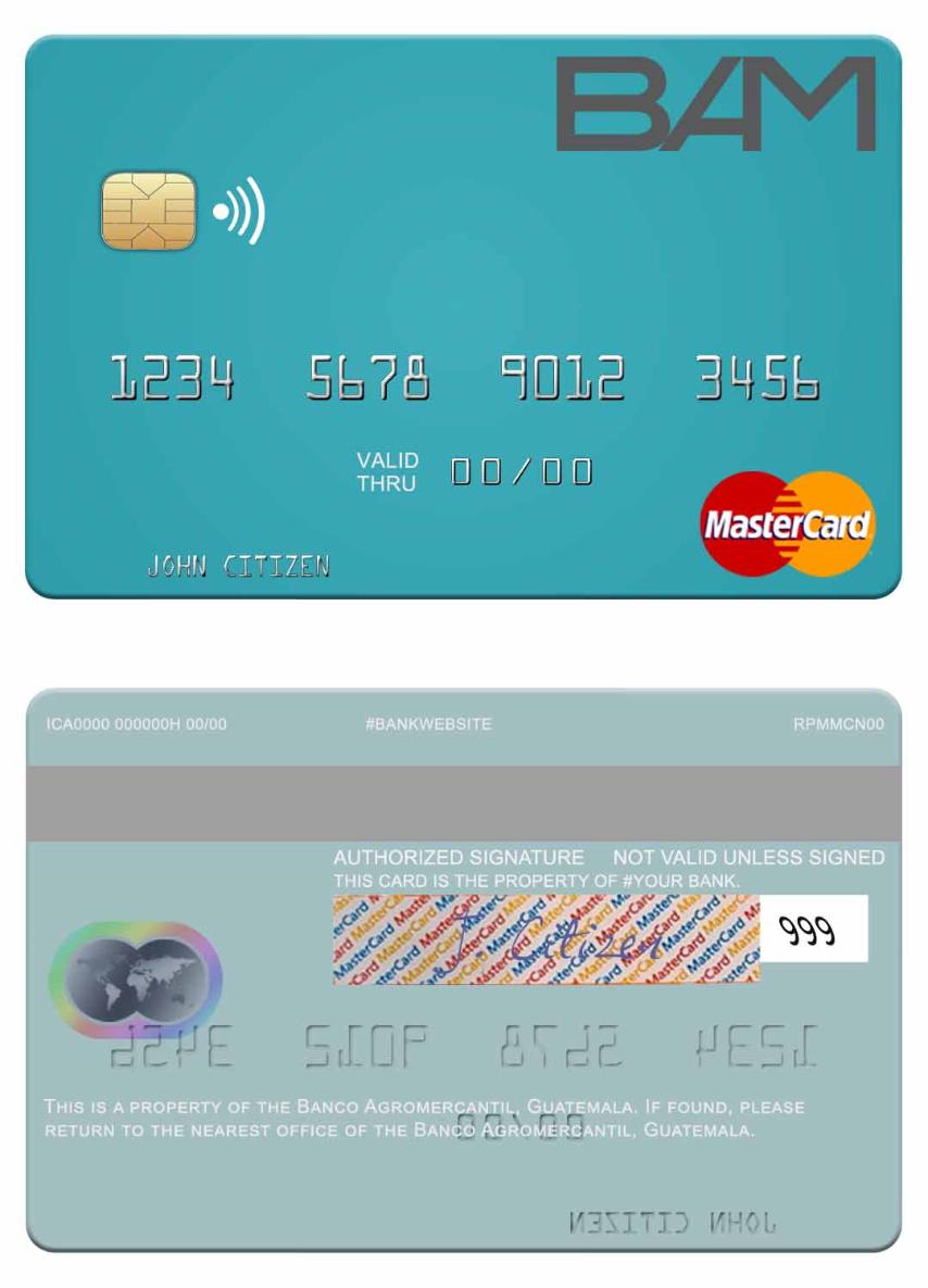 Guatemala Banco Agromercantil mastercard